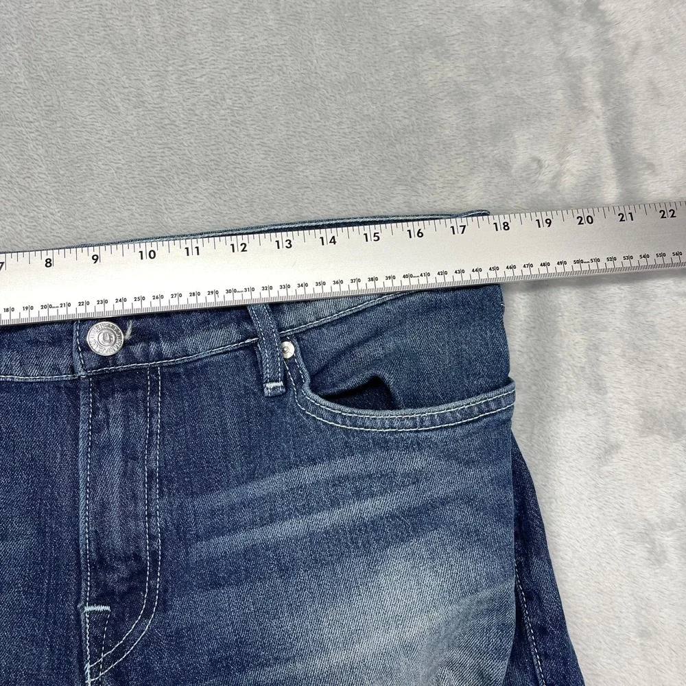 True Religion Jeans Mens 36 Blue Denim Faded Distressed Streetwear‎ Skinny Leg